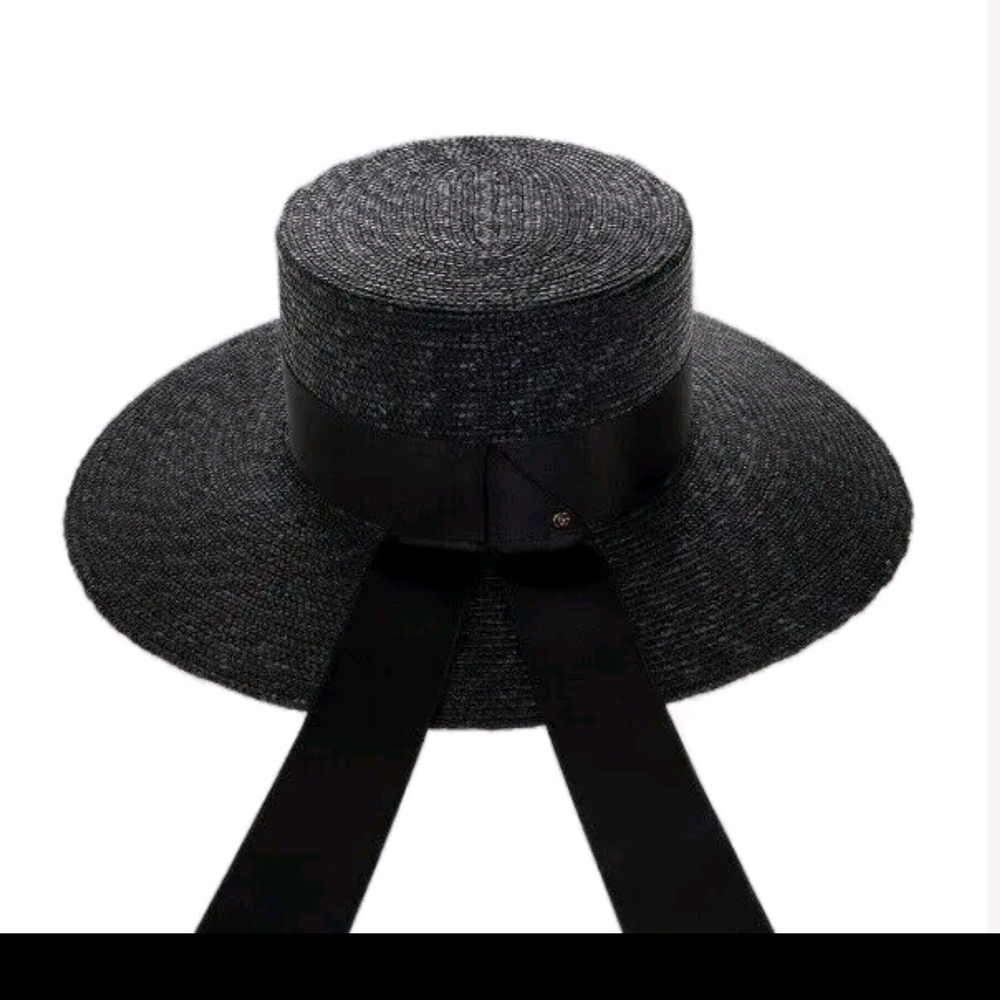 Gucci Elegant Black Wide-Brimmed Hat